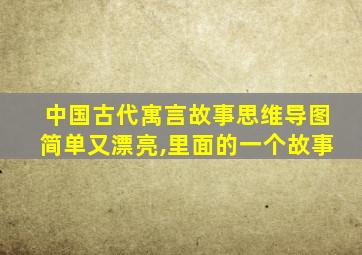 中国古代寓言故事思维导图简单又漂亮,里面的一个故事