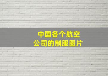 中国各个航空公司的制服图片