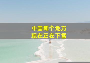 中国哪个地方现在正在下雪