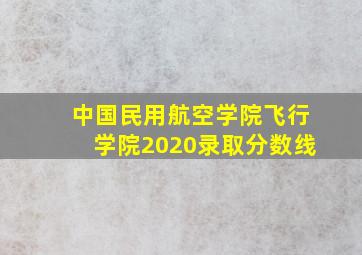 中国民用航空学院飞行学院2020录取分数线