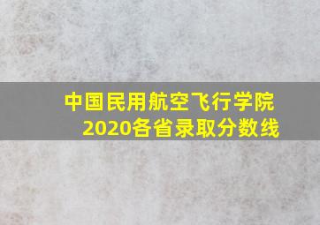 中国民用航空飞行学院2020各省录取分数线