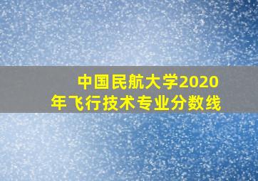 中国民航大学2020年飞行技术专业分数线