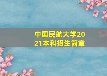 中国民航大学2021本科招生简章