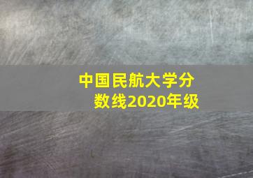 中国民航大学分数线2020年级