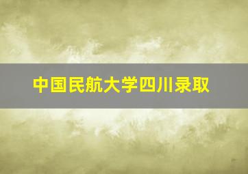 中国民航大学四川录取