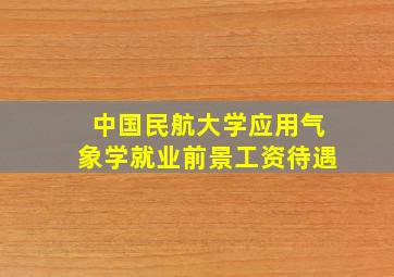 中国民航大学应用气象学就业前景工资待遇