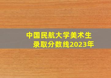 中国民航大学美术生录取分数线2023年