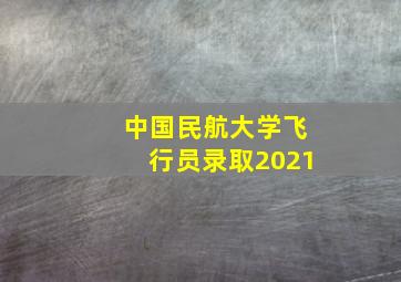 中国民航大学飞行员录取2021