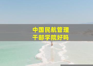 中国民航管理干部学院好吗