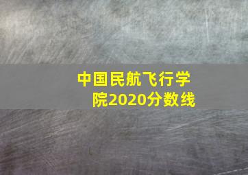 中国民航飞行学院2020分数线