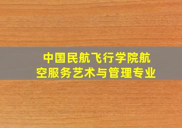 中国民航飞行学院航空服务艺术与管理专业