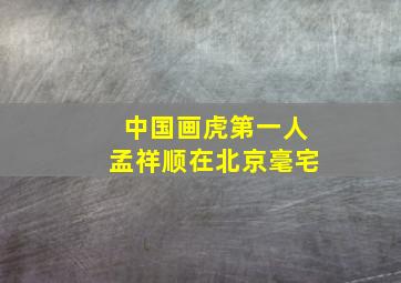 中国画虎第一人孟祥顺在北京毫宅