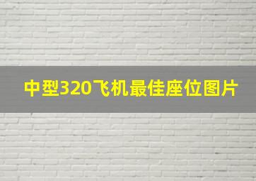 中型320飞机最佳座位图片