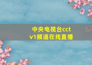 中央电视台cctv1频道在线直播