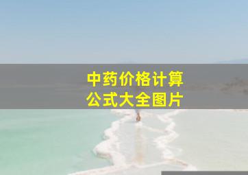 中药价格计算公式大全图片