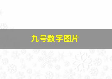 九号数字图片