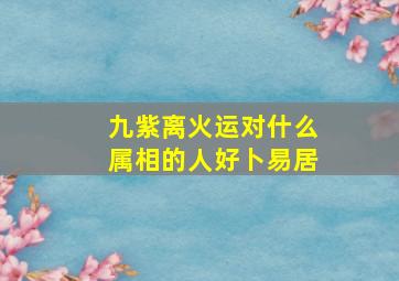 九紫离火运对什么属相的人好卜易居