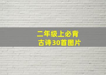 二年级上必背古诗30首图片