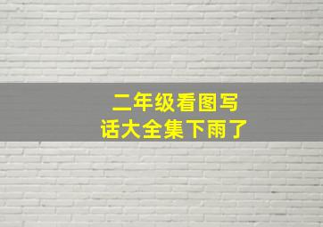 二年级看图写话大全集下雨了