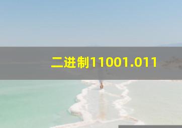 二进制11001.011