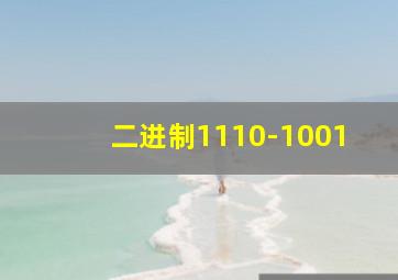 二进制1110-1001