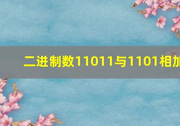 二进制数11011与1101相加