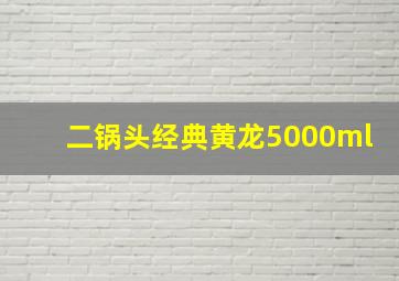 二锅头经典黄龙5000ml