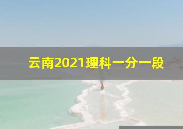 云南2021理科一分一段