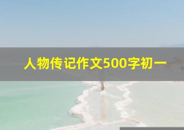 人物传记作文500字初一