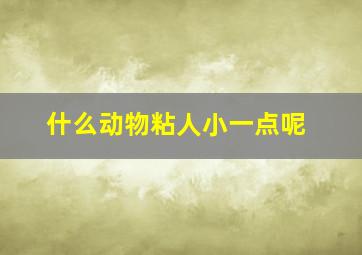 什么动物粘人小一点呢