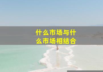 什么市场与什么市场相结合