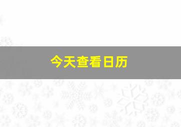 今天查看日历