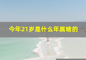 今年21岁是什么年属啥的