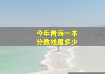 今年青海一本分数线是多少