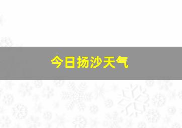 今日扬沙天气