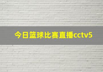 今日篮球比赛直播cctv5