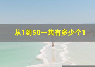 从1到50一共有多少个1