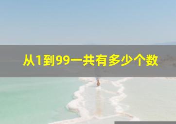 从1到99一共有多少个数