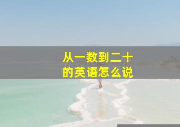 从一数到二十的英语怎么说