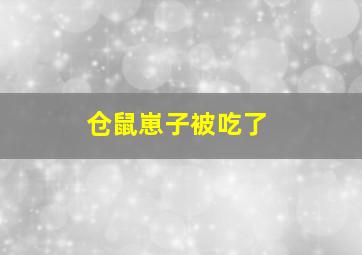 仓鼠崽子被吃了