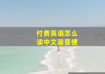 付费英语怎么读中文谐音梗