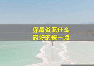 你鼻炎吃什么药好的快一点