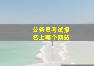 公务员考试报名上哪个网站