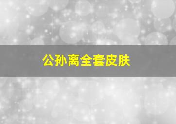 公孙离全套皮肤