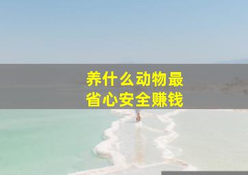 养什么动物最省心安全赚钱