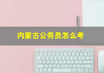 内蒙古公务员怎么考