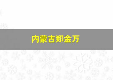 内蒙古郑金万