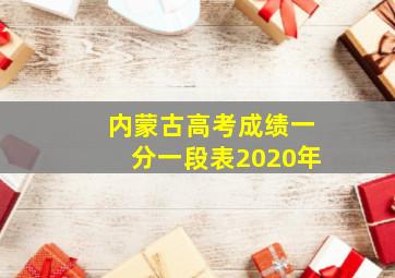 内蒙古高考成绩一分一段表2020年