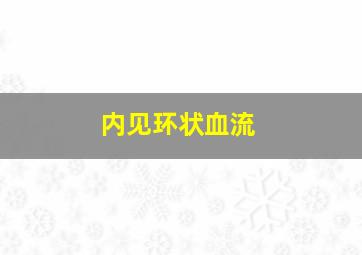 内见环状血流