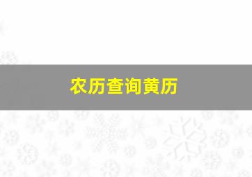 农历查询黄历